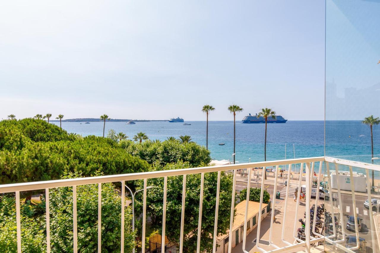 Vue Mer Exceptionnelle Sur Plage Du Midi En 1Re Ligne- 2 Chambres كان المظهر الخارجي الصورة