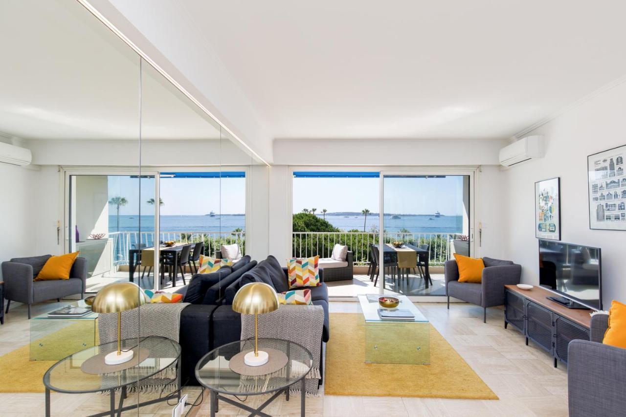 Vue Mer Exceptionnelle Sur Plage Du Midi En 1Re Ligne- 2 Chambres كان المظهر الخارجي الصورة